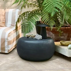 vtwonen Bijzettafel Pebble Betonlook, 65 x 49cm