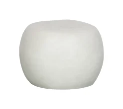 Clearance vtwonen Bijzettafel Pebble Betonlook, 50cm Wit