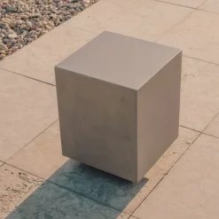 Discount Kave Home Bijzettafel Rustella Cement, 35 x 35cm Grijs