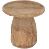 Clearance MUST Living Bijzettafel Tambora Teakhout, Ø50cm