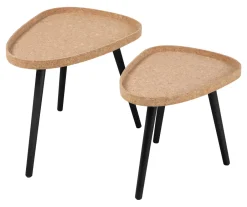 Best Artistiq Living Bijzettafel Torri Kurk, Set van 2 stuks