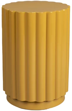 Sale Dutchbone Bijzettafel/Kruk Camila Okergeel