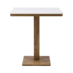 Clearance Rivièra Maison Bistrotafel Amalfi Marmer en eikenhout, 70 x 70cm