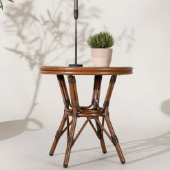 Nohr Bistrotafel Rivky Rotan, 60cm Bruin