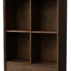 Outlet Livingfurn Boekenkast Cortez Mangohout, 200 x 83 cm