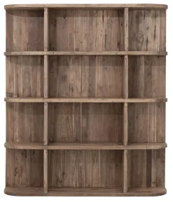 Hot MUST Living Boekenkast Rush Teakhout, 160 x 140cm