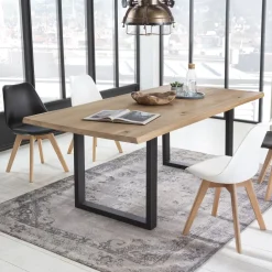 Discount Artistiq Living Boomstam Eettafel Serjio Eikenhout, 120 x 80cm