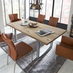 Discount Artistiq Living Boomstam Eettafel Serjio Eikenhout, 120 x 80cm