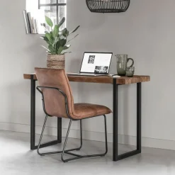 Hot DTP Home Bureau Beam Teakhout, 120 x 50cm, kleur Naturel