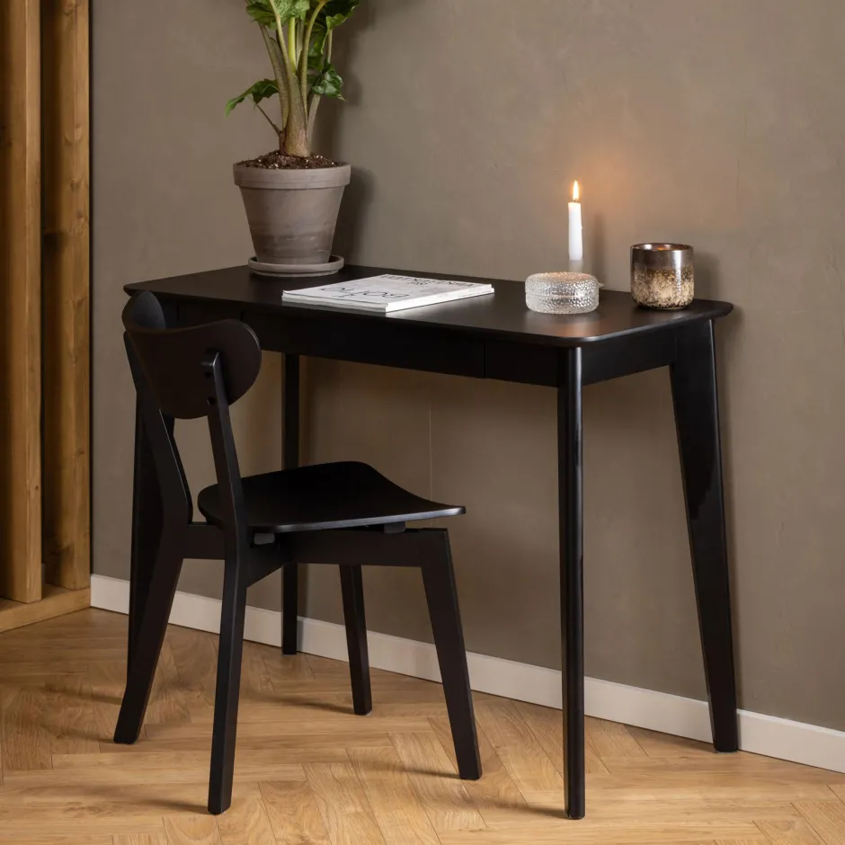 Discount Bendt Bureau Torkil 100 x 50cm, kleur Zwart