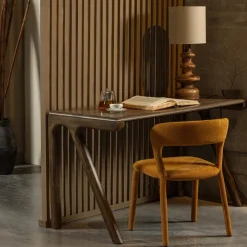 Hot WOOOD Bureau Tug Mangohout, 130 x 60cm Walnoot