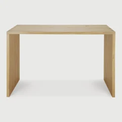 Clearance Ethnicraft Bureau U Gevernist Eikenhout, kleur Naturel