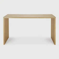 Clearance Ethnicraft Bureau U Gevernist Eikenhout, kleur Naturel