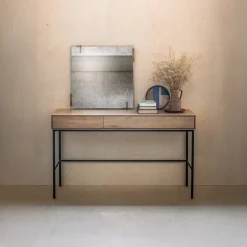 Outlet Ethnicraft Bureau Whitebird Gevernist Eikenhout, 127 x 41cm