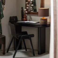 Clearance WOOOD Bureau/Sidetable Mael Met 1 lade, 120 x 50cm kleur Zwart