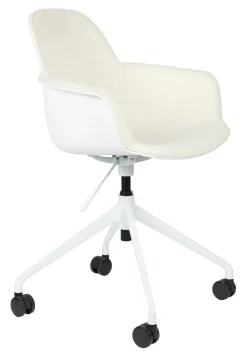 Outlet Zuiver Bureaustoel Albert Kuip Met armleuning, Bouclé