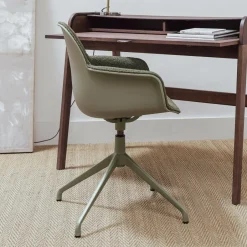 Outlet Zuiver Bureaustoel Albert Kuip Met armleuning, Bouclé