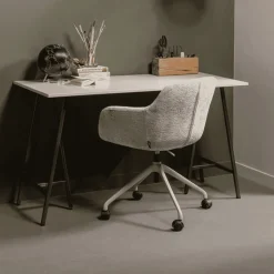 Hot WOOOD Bureaustoel Morros Chenille, kleur Taupe