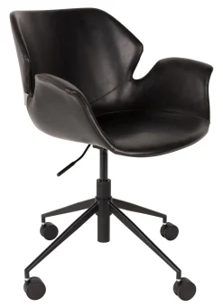 New Zuiver Bureaustoel Nikki PU leer