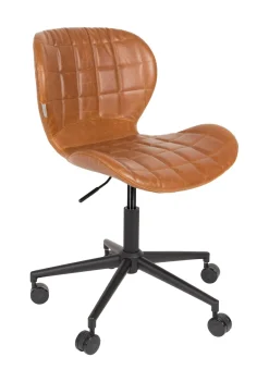 Online Zuiver Bureaustoel OMG PU leer, kleur Bruin