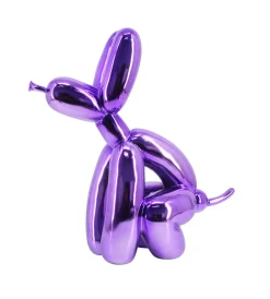 Online Richmond Interiors Decoratie Dog 36cm hoog, kleur Paars