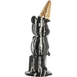 Online Richmond Interiors Decoratie Icebear 40cm hoog Zwart
