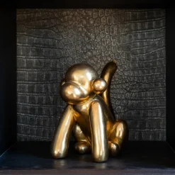 Outlet Richmond Interiors Decoratie Monkey kleur Goud