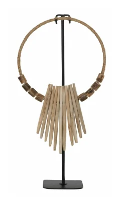 Discount MUST Living Decoratie Necklace Teakhout, 53cm