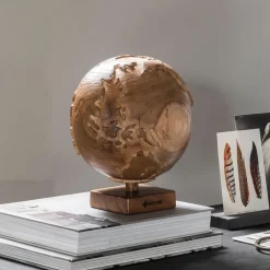 Outlet MUST Living Decoratie Wereldbol Teakhout