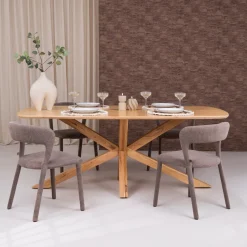 Outlet Tower Living Deens Ovale Eettafel Crotone Acaciahout