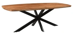 New Livingfurn Deens Ovale Eettafel Jesper Mangohout, kleur Naturel