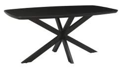 Sale Livingfurn Deens Ovale Eettafel Jesper Mangohout, kleur Zwart