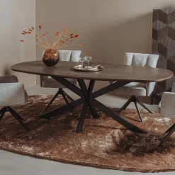 New Tower Living Deens Ovale Eettafel San Marino Eiken