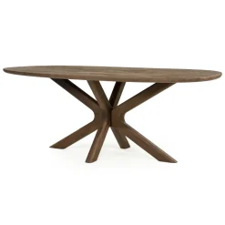 Discount Eleonora Deens Ovale Eettafel Tycho Mangohout, kleur Bruin Lichtbruin