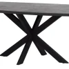 Outlet DTP Home Deens Ovale Eettafel Vito Mortex, kleur Antraciet