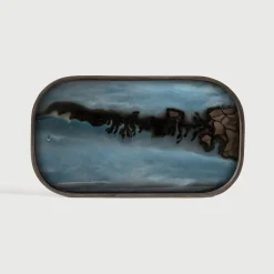 Sale Ethnicraft Dienblad Organics 42 x 24cm, kleur Slate