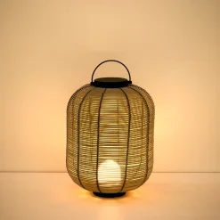 Outlet Kave Home Draagbare Tafellamp Saranella Oplaadbaar, kleur Beige