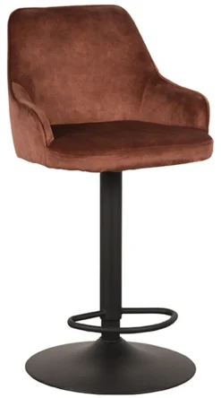 Outlet LABEL51 Draaibare Barkruk Fender Velvet (zithoogte 64-84cm)