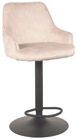 Outlet LABEL51 Draaibare Barkruk Fender Velvet (zithoogte 64-84cm)