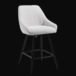 Discount Tower Living Draaibare Barkruk Trino Geweven stof