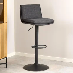 Outlet Bendt Draaibare Barkruk Ulysses kleur (zithoogte 68-89cm) Donkergrijs