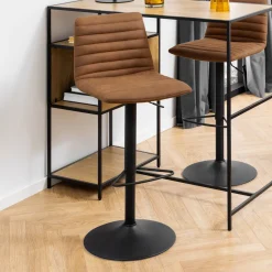 Bendt Draaibare Barkruk Yordy PU (zithoogte 60.5-82cm)