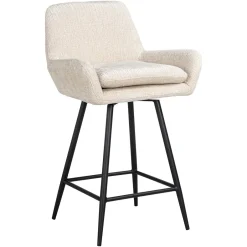 Outlet Richmond Interiors Draaibare Barstoel Linsey Chenille (zithoogte 68cm)