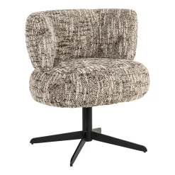 Outlet Richmond Interiors Draaibare Eetkamerstoel Alexis kleur Bruin