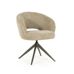 Hot Eleonora Draaibare Eetkamerstoel Alissa Bouclé