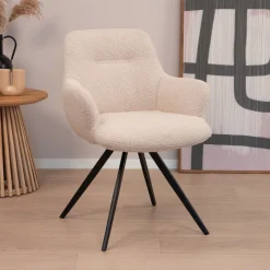 Discount Sohome Draaibare Eetkamerstoel Aimée Bouclé