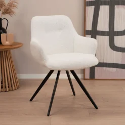 Discount Sohome Draaibare Eetkamerstoel Aimée Bouclé