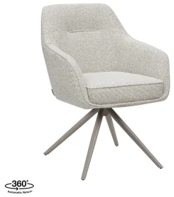 Sale LABEL51 Draaibare Eetkamerstoel Akira Bouclé