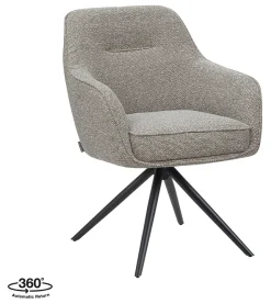 Sale LABEL51 Draaibare Eetkamerstoel Akira Bouclé