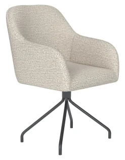 Discount ZILT Draaibare Eetkamerstoel Branda Geweven stof